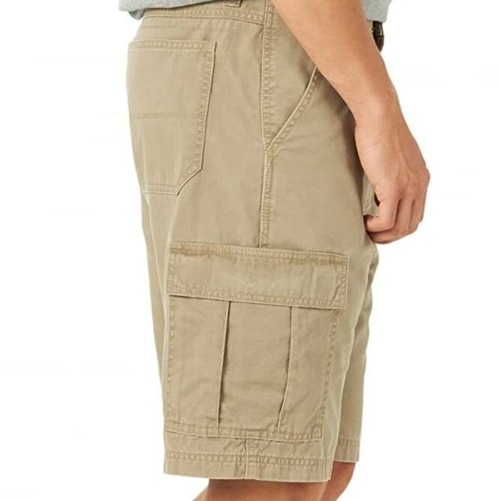 Wrangler Authentic Men's Cargo Outdoor Shorts Size 36 Color British Khaki NWOT - Picture 3 of 15
